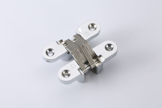 180 Derajat Mortise Mount Invisible Engsel Dipoles Chrome Covert Mortise Joining
