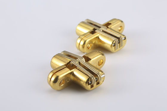 Satin Nickel Finish Heavy Duty Invisible Engsel Praktis 180 Derajat