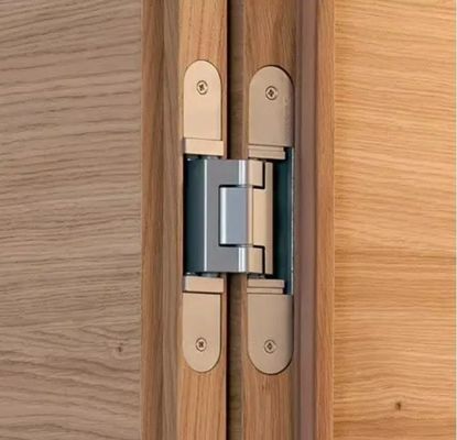 25mm Jarak Pengeboran Slate yang disikat dan dipoles Hitam Hidden Hinges / Hidden Cross Hinge 1.2mm